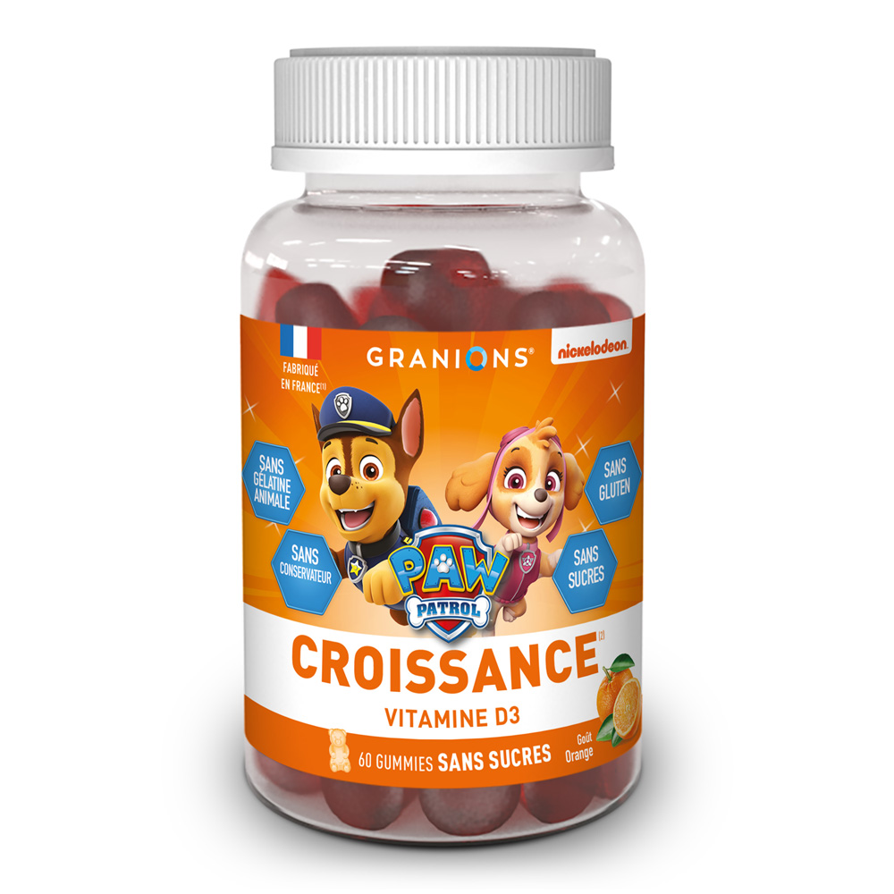 Granions Pat Patrouille growth Children Orange 60 gums