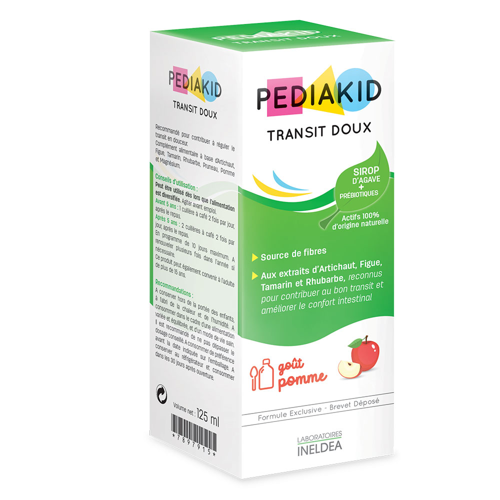 Pediakid Easy Transit Syrup Apple Flavor 125 ml