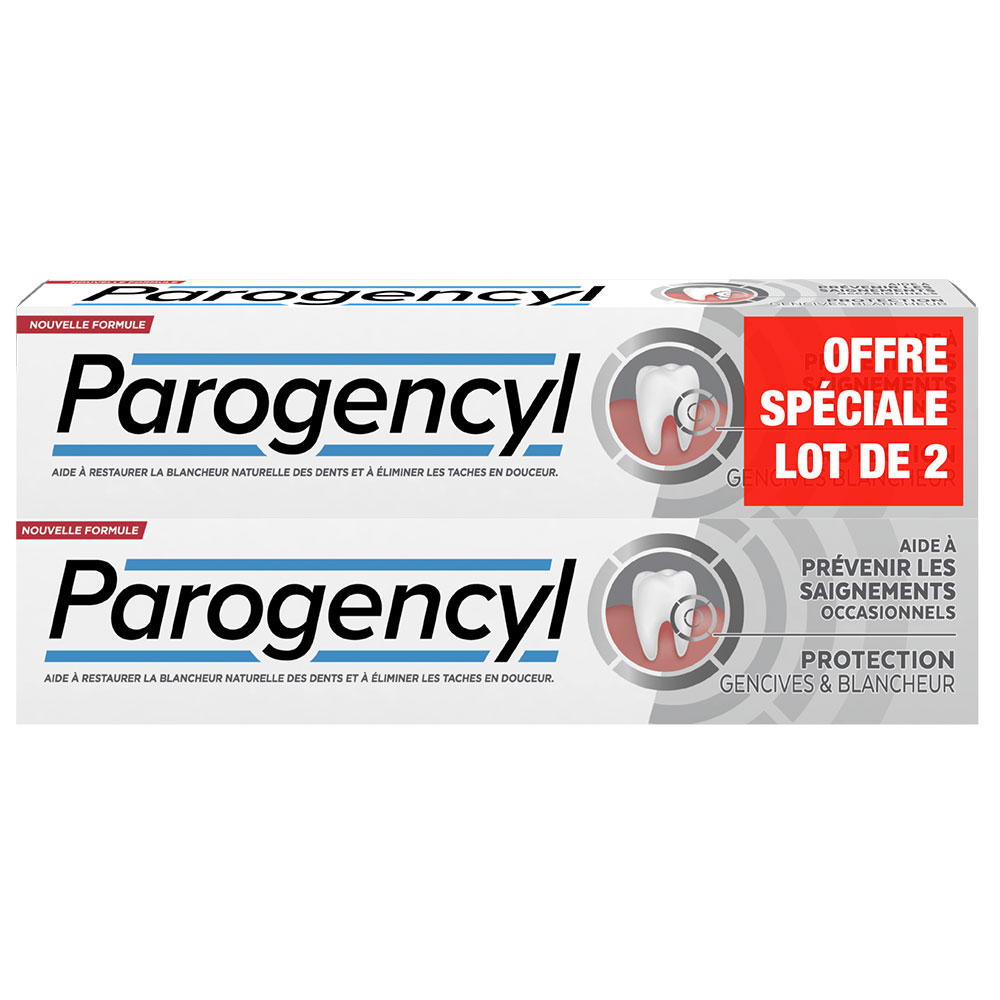 Parogencyl Toothpaste to prevent Whitening gums 2x75ml