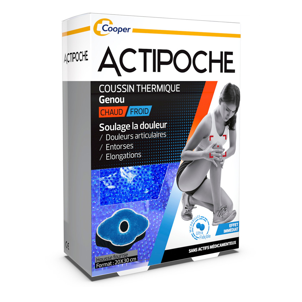 Actipoche Thermal Microbead Knee Cushion 20x30cm