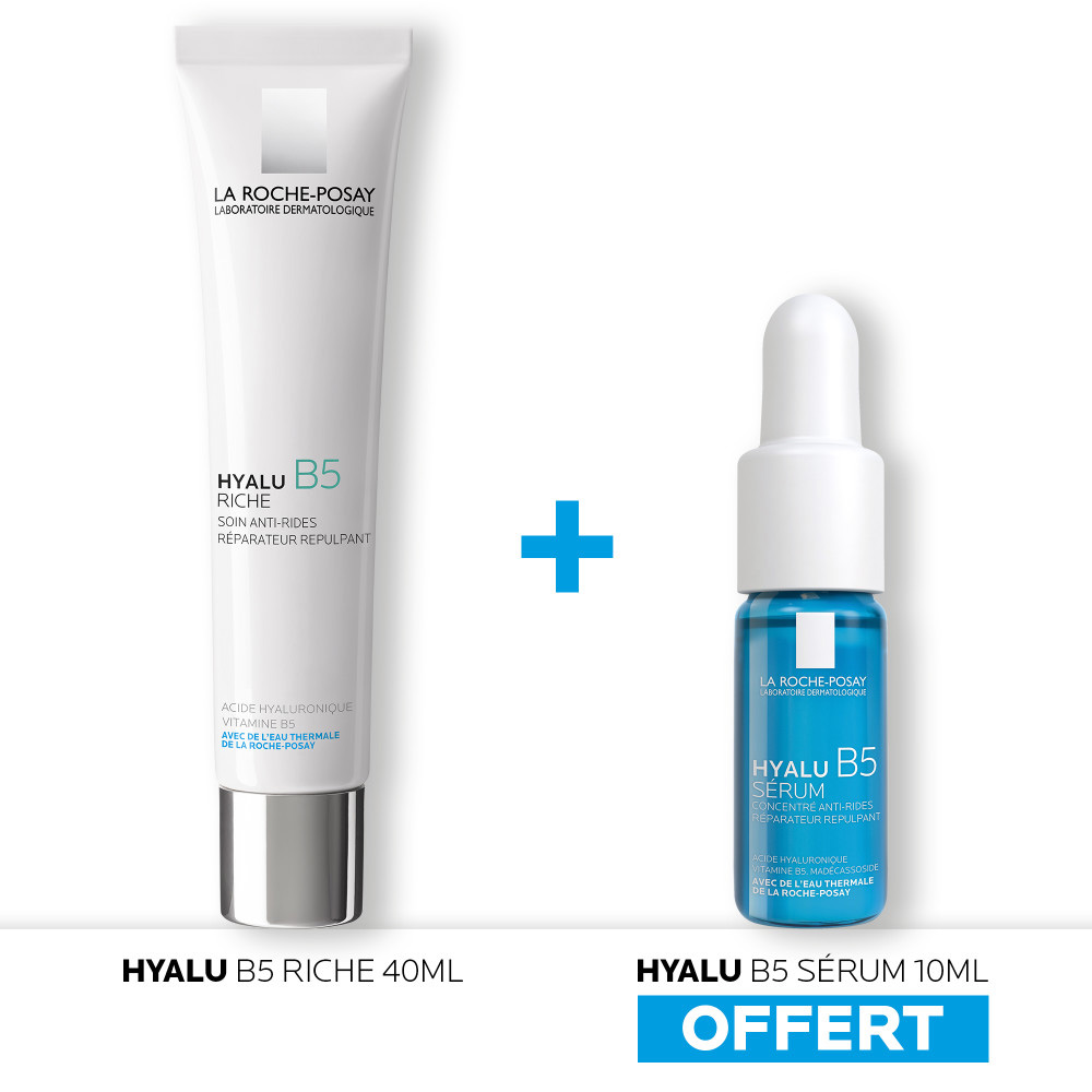 La Roche-Posay Hyalu B5 Rich anti-wrinkle repairing and plumping care 40 ml + 10 ml serum