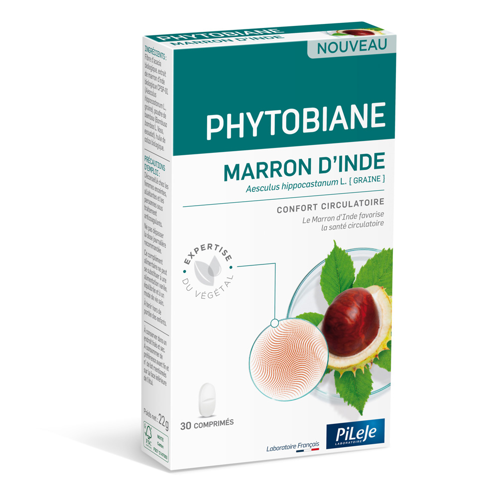 Pileje Phytobiane Horse Chestnut circulatory comfort 30 tablets