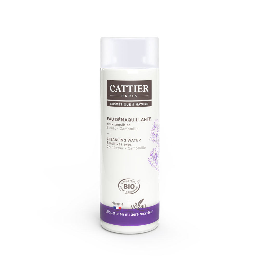 Cattier Iris Petal Water Make Up Remover For Sensitive Eyes Yeux Sensibles 150ml
