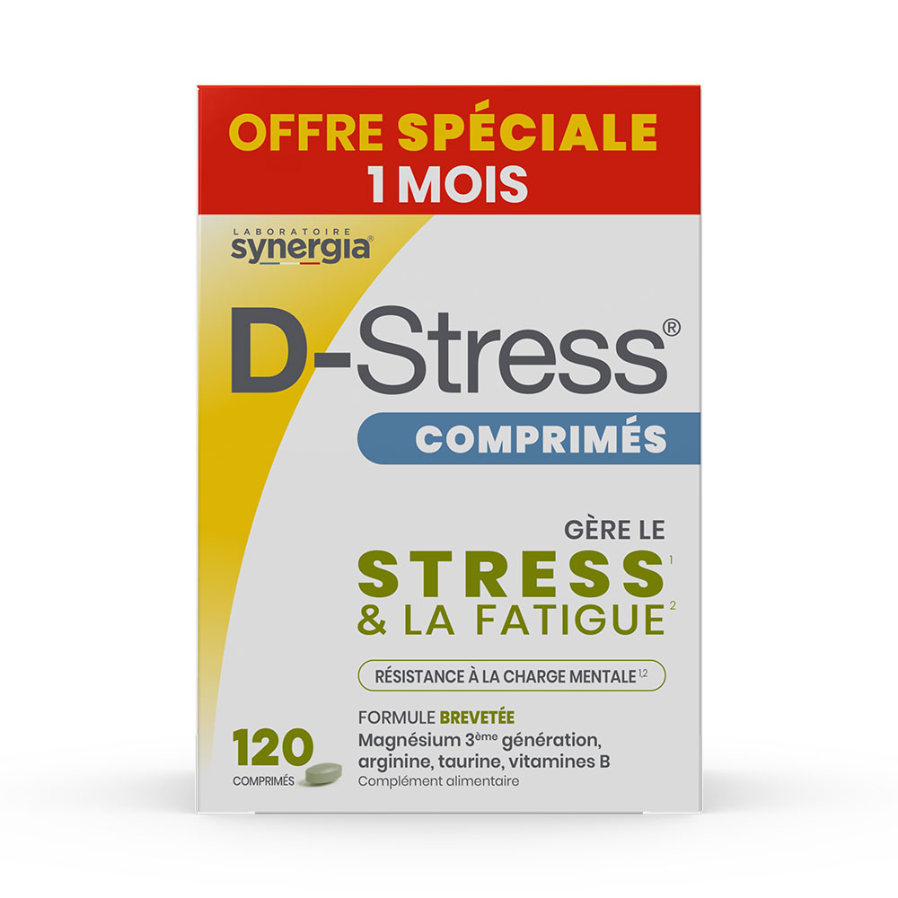 Synergia D-Stress stress and fatigue support 120 tablets