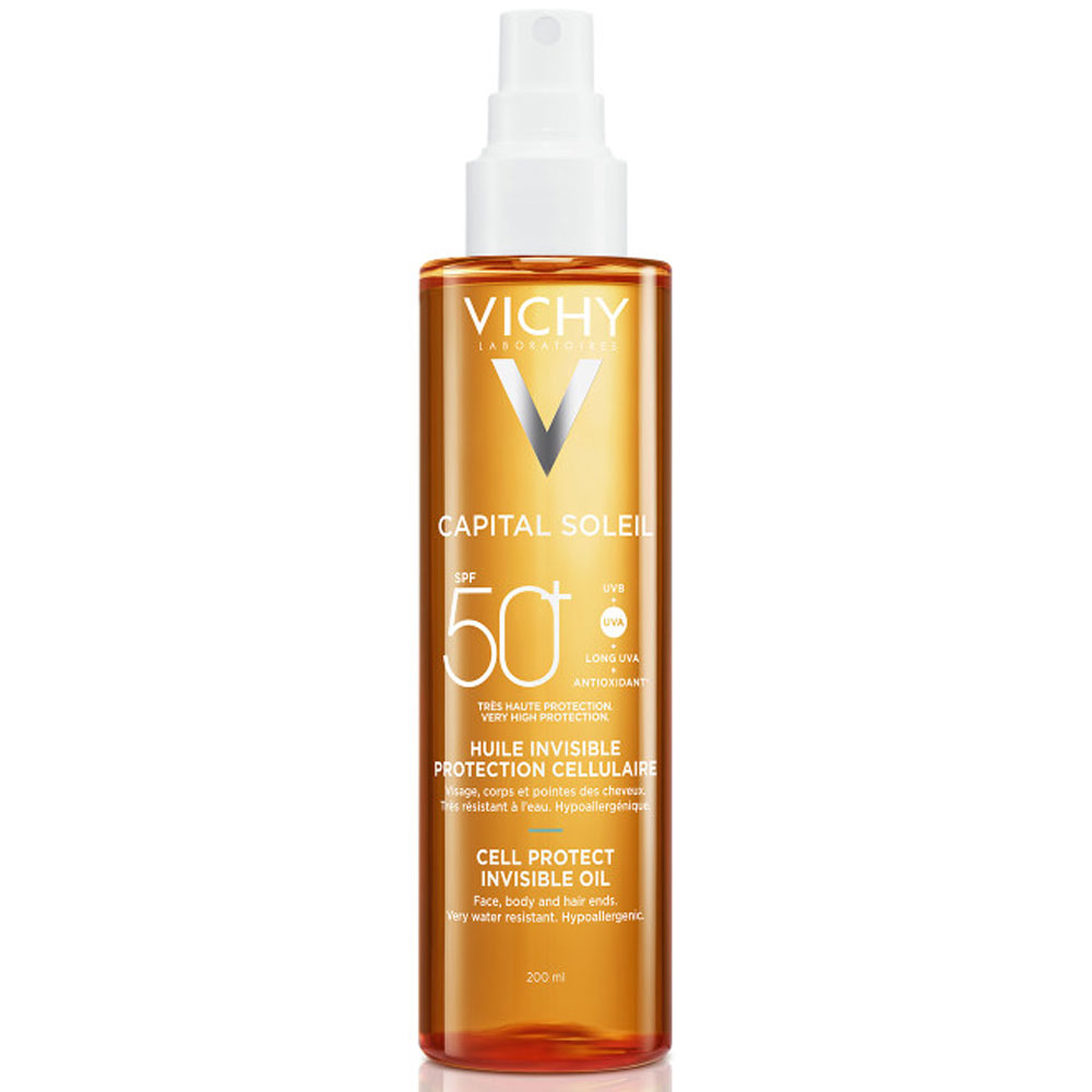 Vichy Capital Soleil Invisible cellular protection oil SPF50+ 200 ml