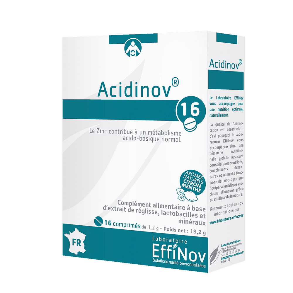 Effinov Nutrition Acidinov balance 16 tablets