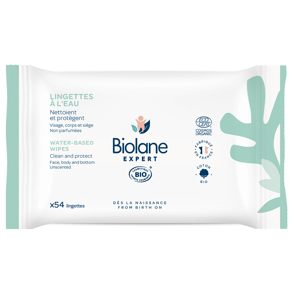 Biolane Expert Lingettes Nettoyantes X54 Lingettes Biolane Peaux Sensibles x54