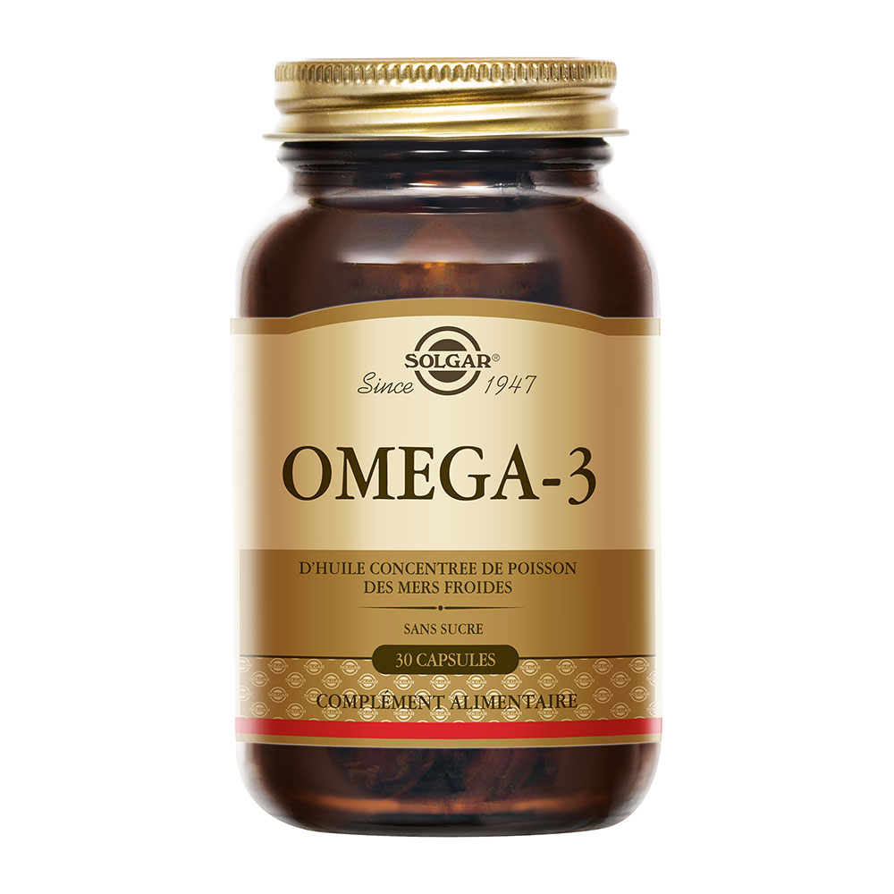 Solgar Omega-3 supports heart health 30 capsules