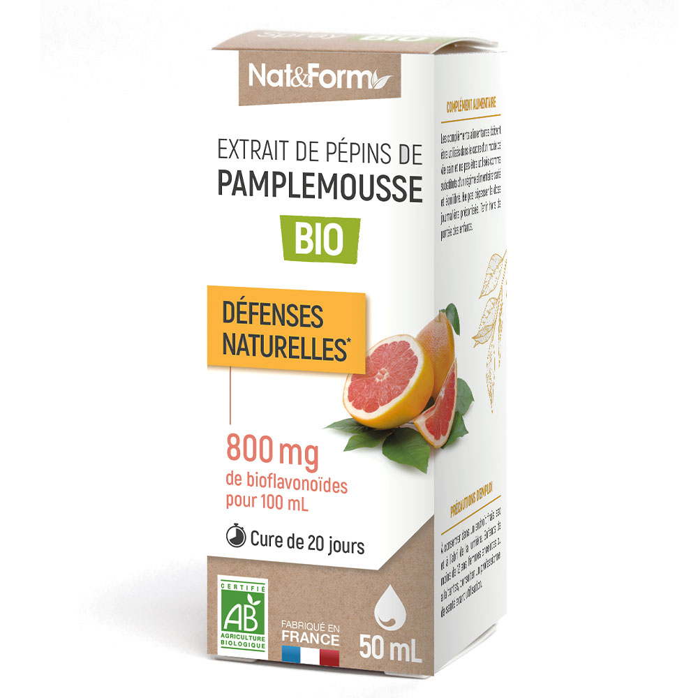 Nat&Form Organic Grapefruit Seed Extract Natural defences 50ml