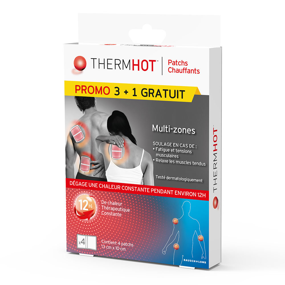Bausch&Lomb Thermhot Multi-zone patches 13x10cm x3 + 1