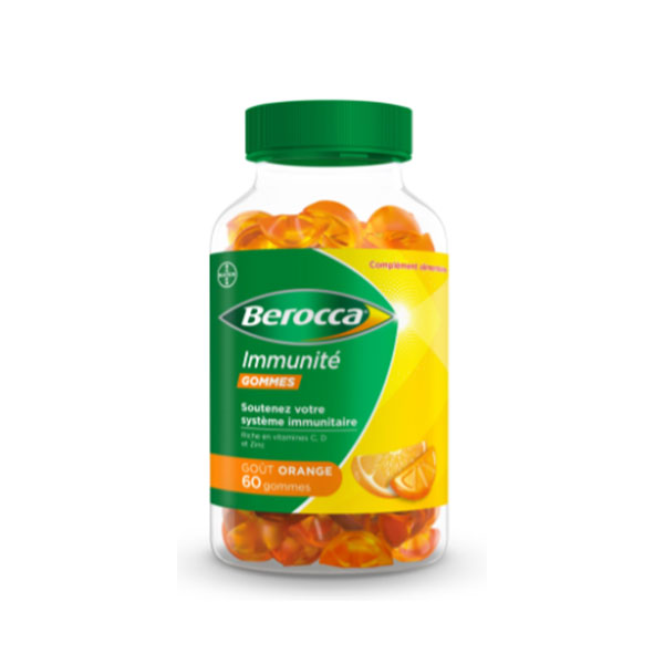 Bayer Berocca Immunity orange flavour 60 gummies