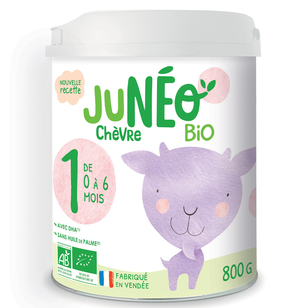Juneo Goat Organic Infant Formula 800g Chèvre 1er Age 0 to 6 Months Juneo