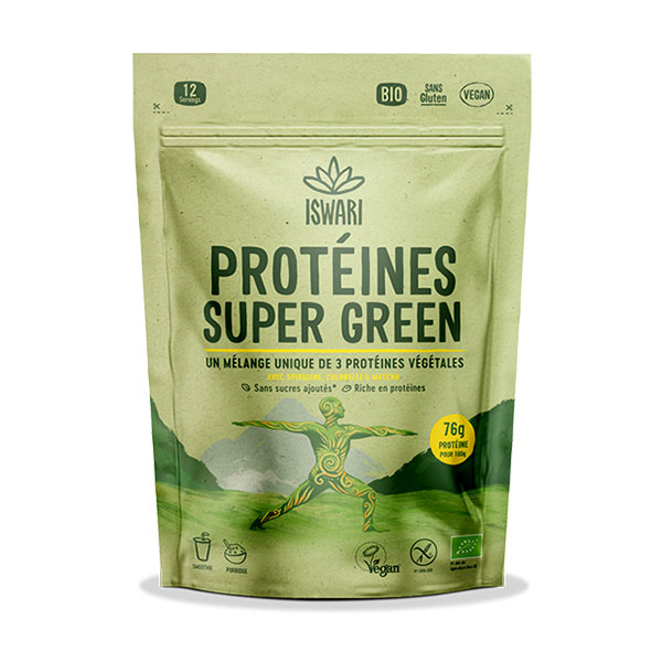 Iswari Plant proteins Super Green Bioes Proteins 250g
