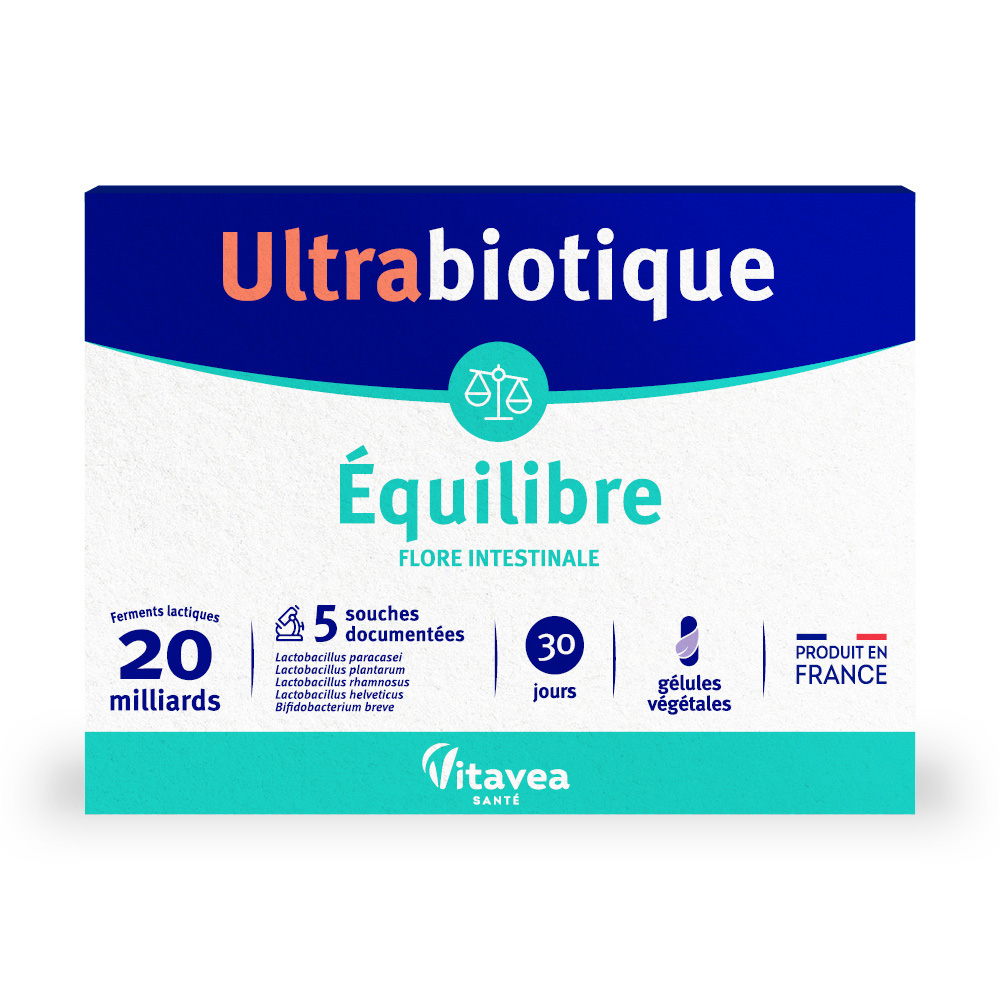 Vitavea Santé Ultrabiotique Balance Flore intestinale X 30 Capsules