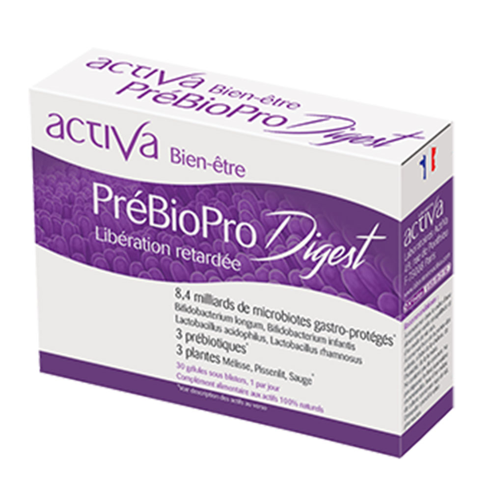 Activa Well-being Prebiopro digest slow-release 30 capsules