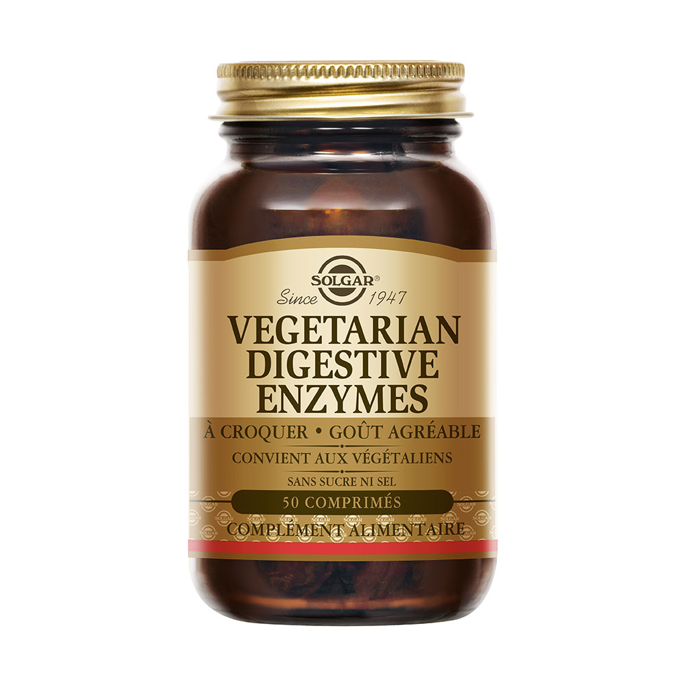 Solgar Vegetarian Digestive Enzymes Digestion Transit 50 comprimés