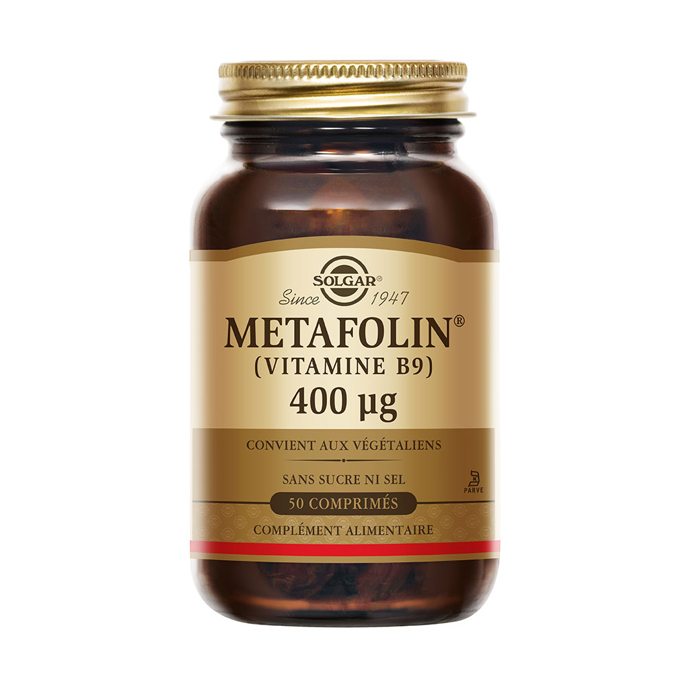 Solgar Metafolin® folic acid 400 µg for pregnancy support 50 tablets