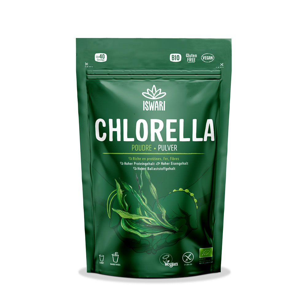 Iswari Super Aliment Pur Chlorella powder Bioes 125g