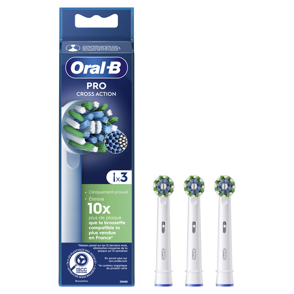 Oral-B Cross Action Electric toothbrush heads 3 x