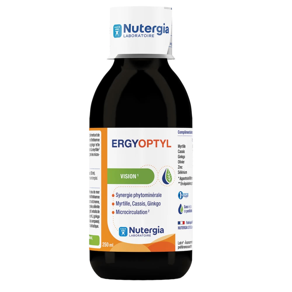 Nutergia Ergyoptyl supports eye health 250 ml