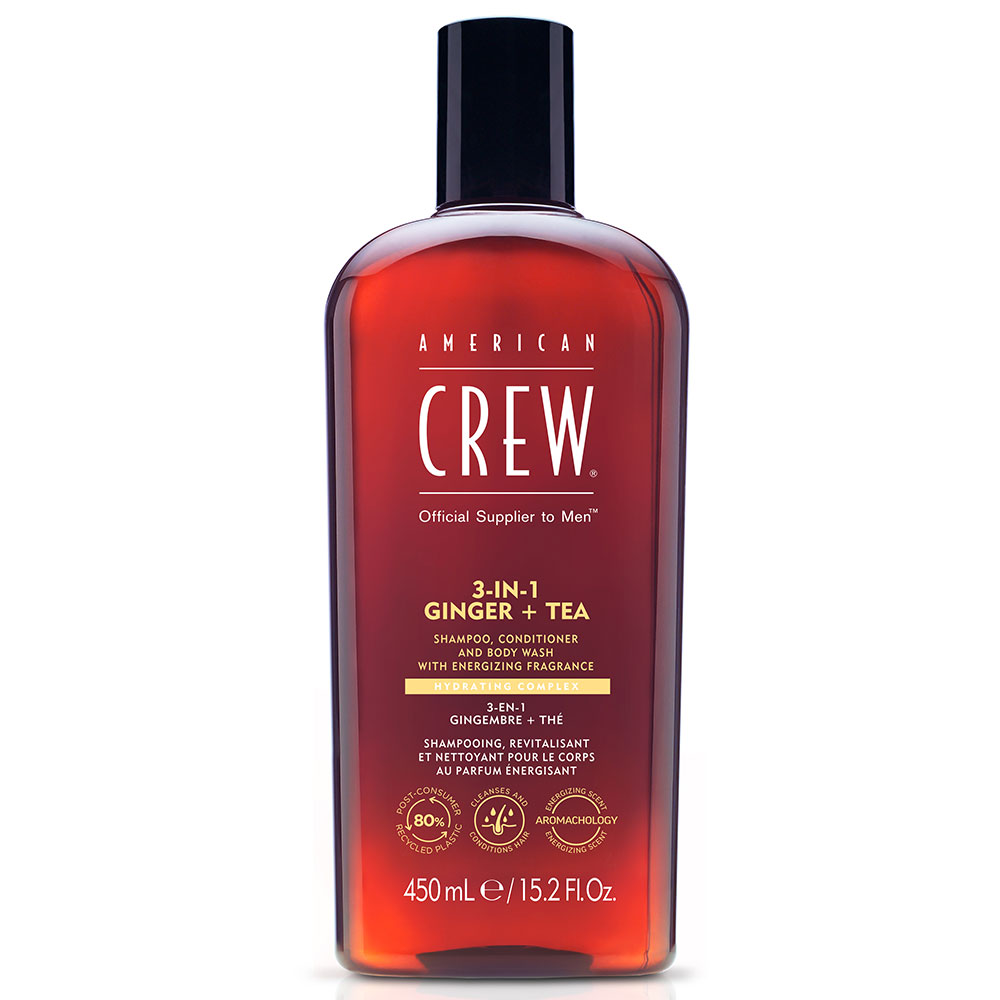 American Crew 3 in 1 Ginger + Tea Shampoo 450ml