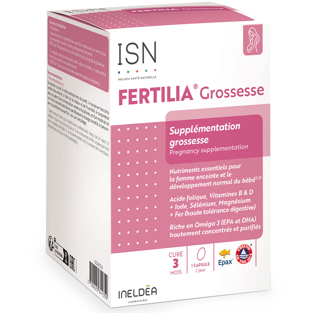Ineldea Santé Naturelle Fertilia® Pregnancy Supplements for pregnant women 90 capsules