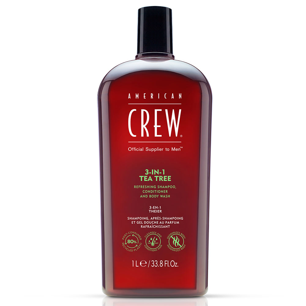 American Crew 3 in 1 Tea tree Shampoo 1L