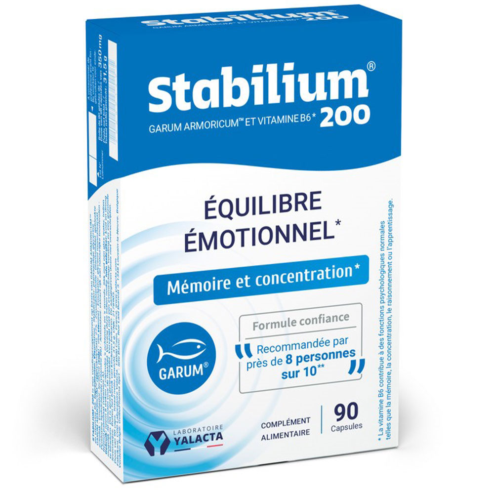 Yalacta Stabilium 200 Garum Armoricum et Vitamine B6 90 Capsules