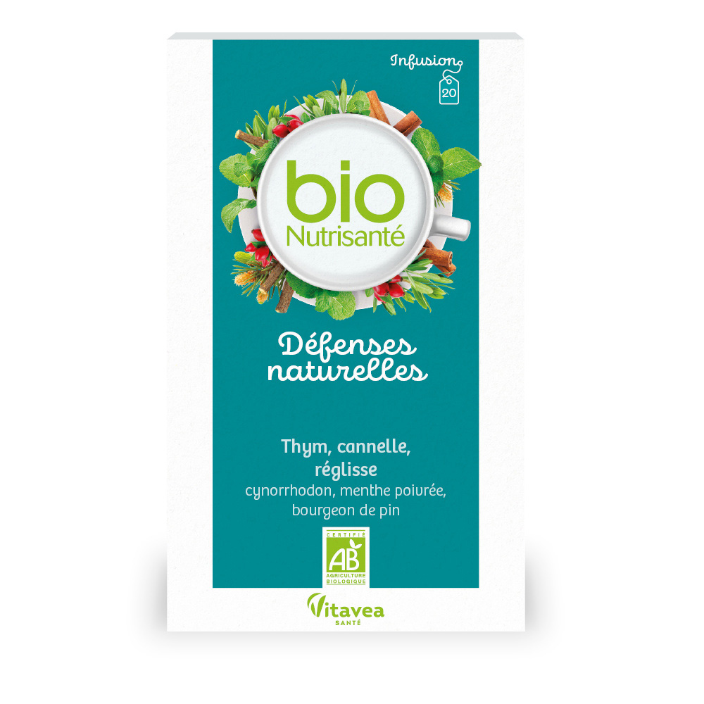 Vitavea Santé BioNutrisanté Bio Herbal Teas Natural Defences 20 Sachets 20 sachets