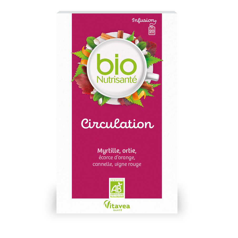 Vitavea Santé BioNutrisanté Bio Organic Wellbeing And Circulation Tea 20 sachets