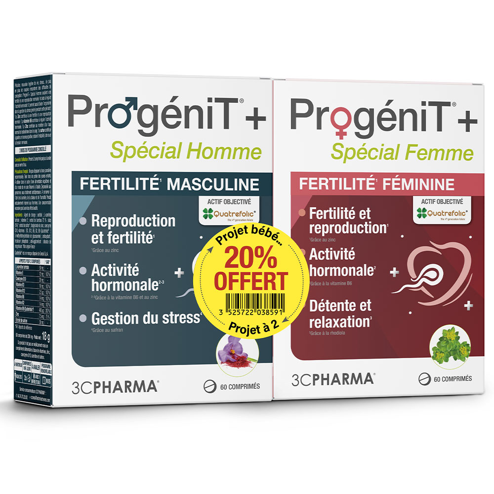 3C Pharma Duo ProgeniT+ Man Woman 120 tablets