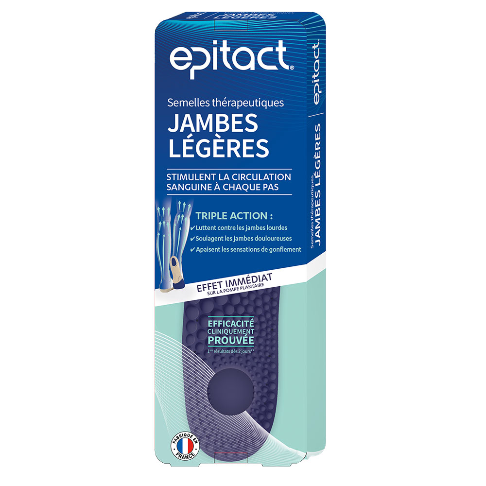 Epitact Therapeutic insoles for light legs Triple Action Immediate Effect