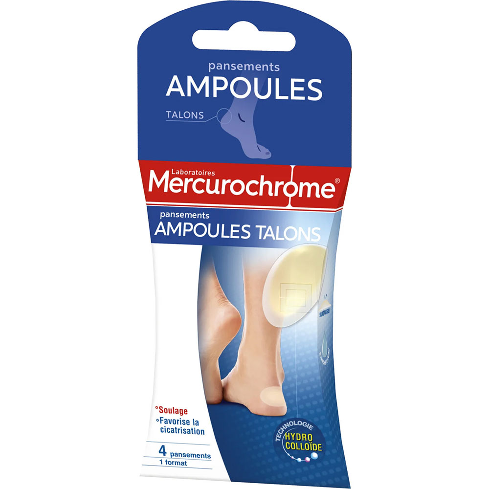 Mercurochrome Extreme heel ampulas Plasters x4