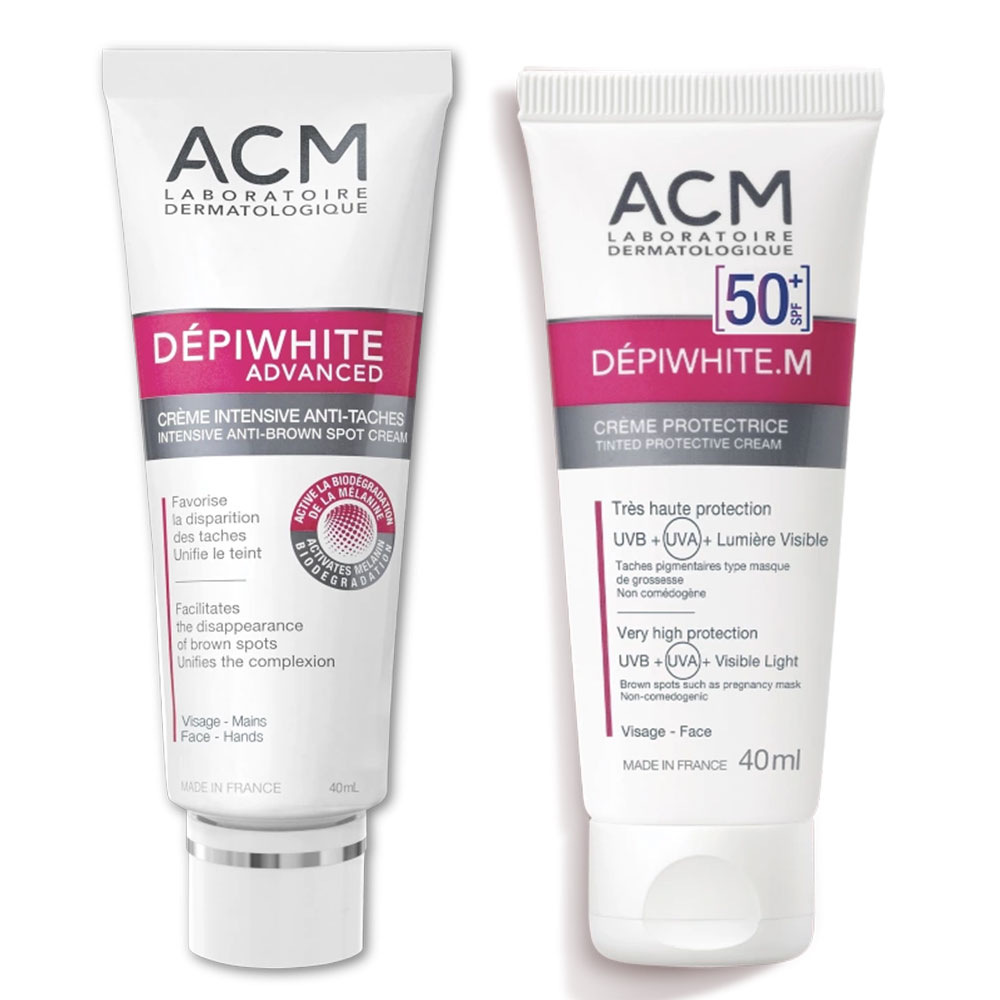 Acm Depiwhite M+Advanced Intensive Anti-Spot Cream &amp; Protective Cream SPF50 2x40ml