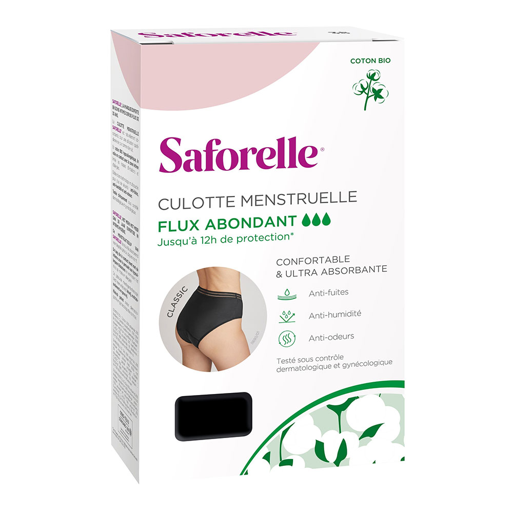 Saforelle Classic Ultra Absorbent menstrual panties Abundant flow