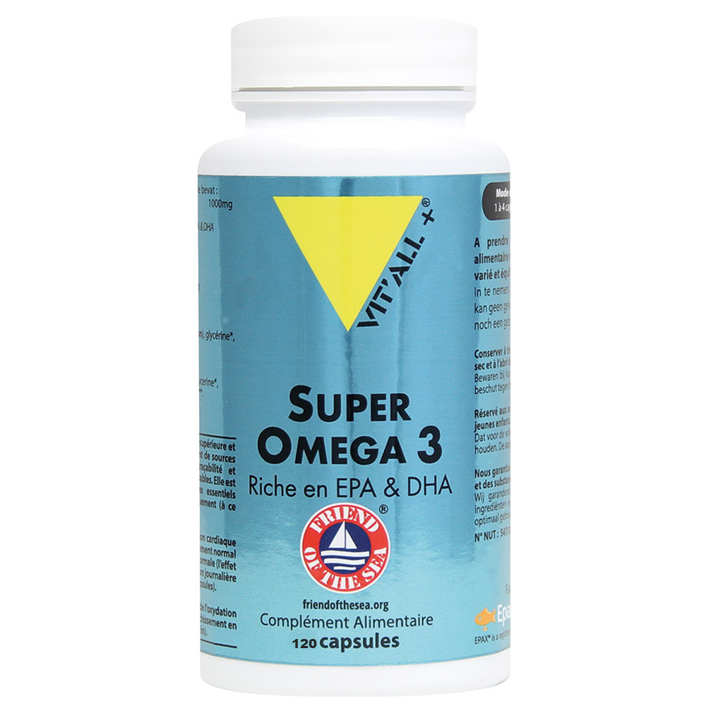 Vit'All+ Super Omega 3 rich in EPA and DHA 120 capsules