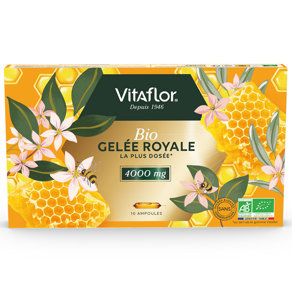 Vitaflor Organic Royal Jelly 4000mg 10 ampulas