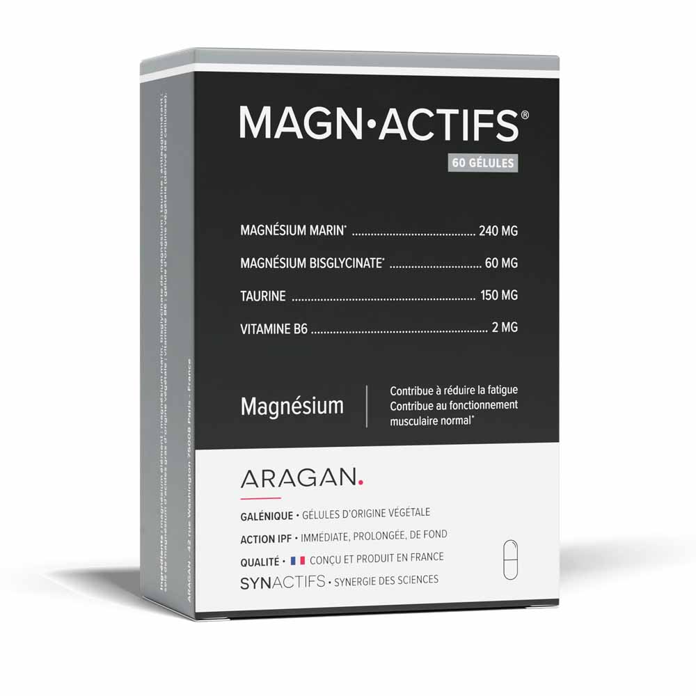 Aragan Synactifs MagnActifs Magnesium 60 Gelules