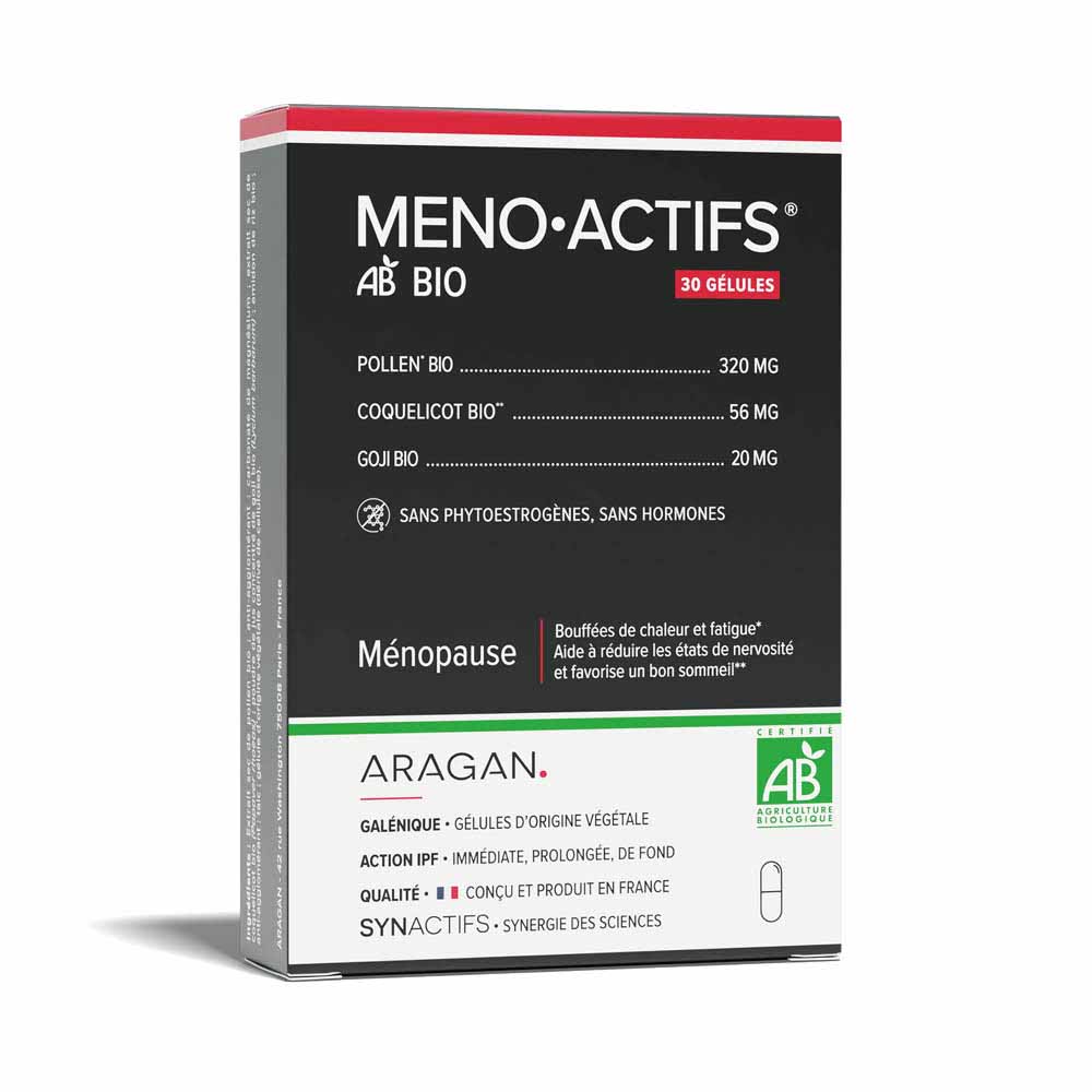 Aragan Synactifs MENOACTIFS® BIO Ménopause x30 capsules
