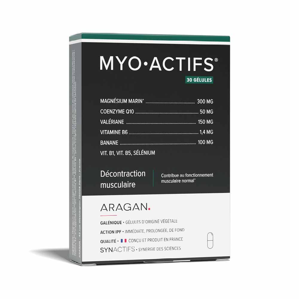 Aragan Synactifs Myoactif Muscle Relaxant 30 capsules