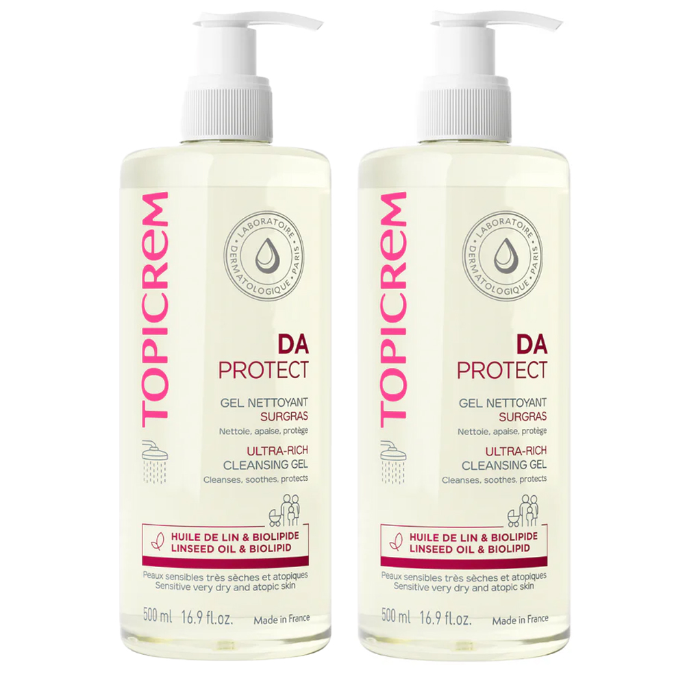 Topicrem Da Atopic Skin Da Ultra Rich Cleansing Gel Peaux Atopiques 2x500ml