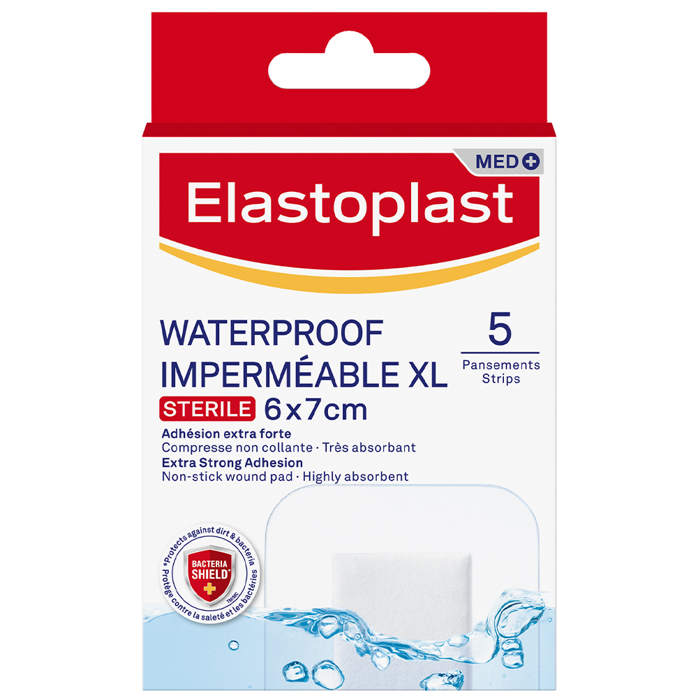 Elastoplast Waterproof Plasters XL x5