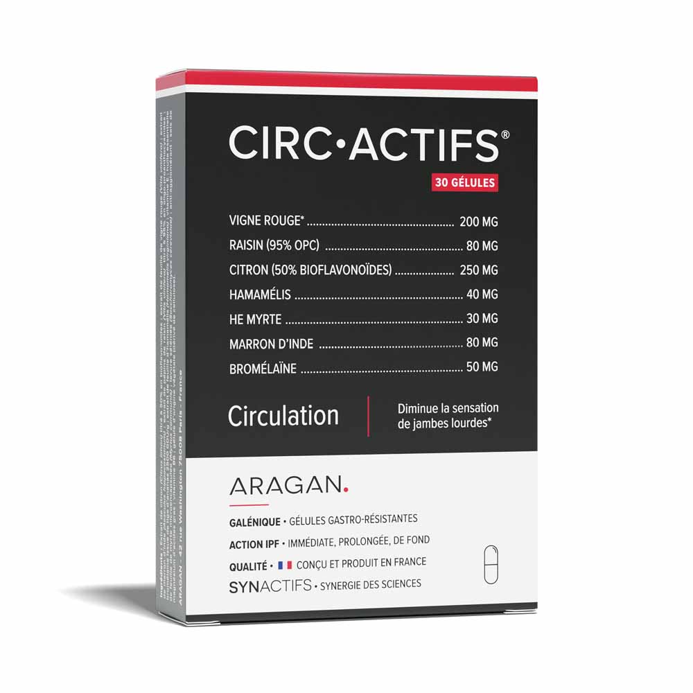 Aragan Synactifs CircActifs circulation support 30 capsules