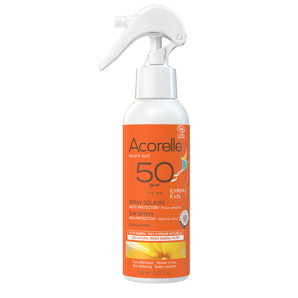 Acorelle Certified Organic Sunscreens Children SPF50 Spray 150ml