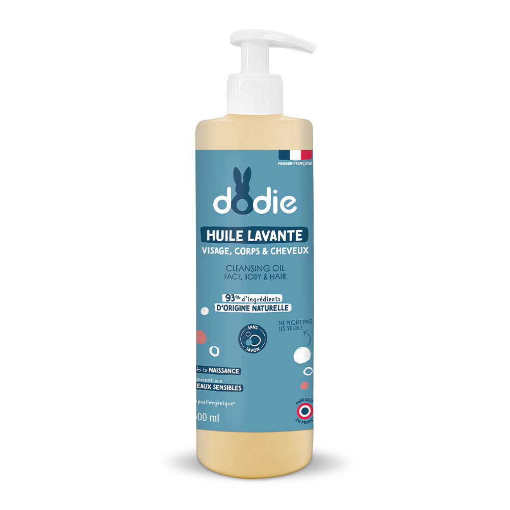 Dodie 3 in 1 baby wash oil Face, Hair & Body 500ml