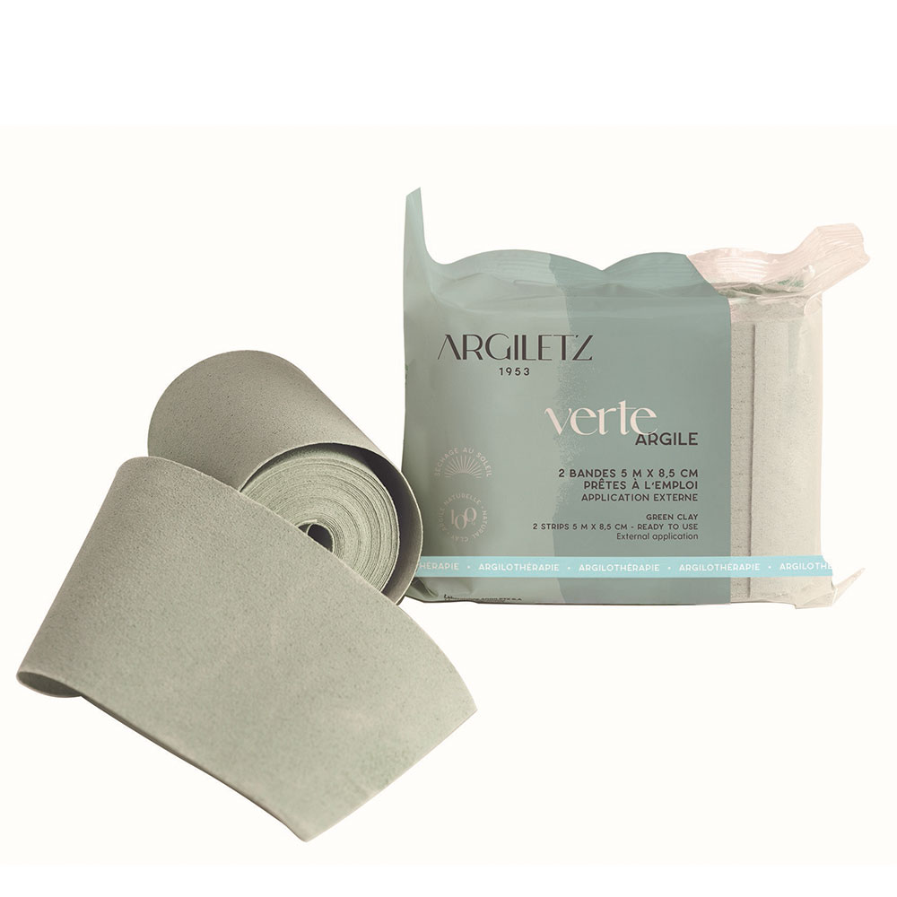 Argiletz Ready-to-use green clay 2 strips