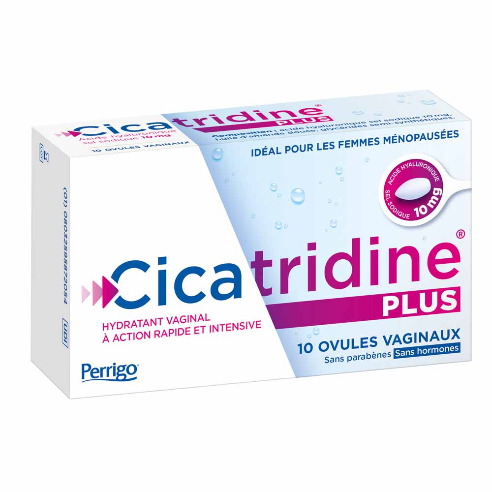 Cicatridine Plus Vaginal Ovules fast-acting hydrating x10