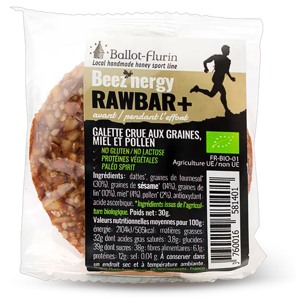 Ballot-Flurin Beez'nergy Rawbar Galette with Seeds, Honey and Pollen 30g