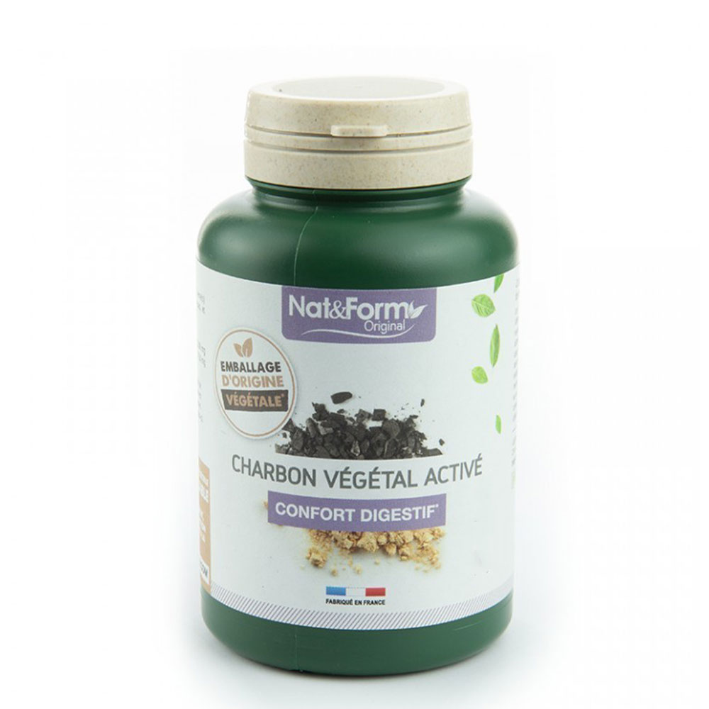 Nat&Form Activated Plant Charcoal 120 capsules