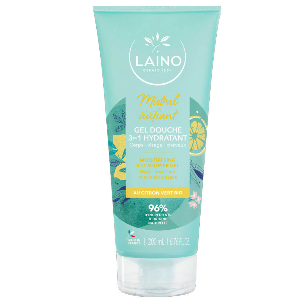Laino Mistral Invigorating Shower Shampoo with Organic Lime 200ml